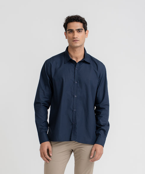 Men's Poplin Button Down Shirt
